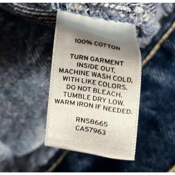 BP by Nordstrom Womens Blue Bleached Wash Denim Trucker Jacket Designer NWT XS - Picture 8 of 12